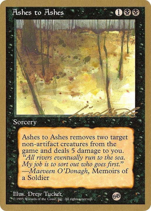 Ashes to Ashes in the group Magic the Gathering / Sets / Pro Tour Collector Set at Proxyprinters.com (2958)