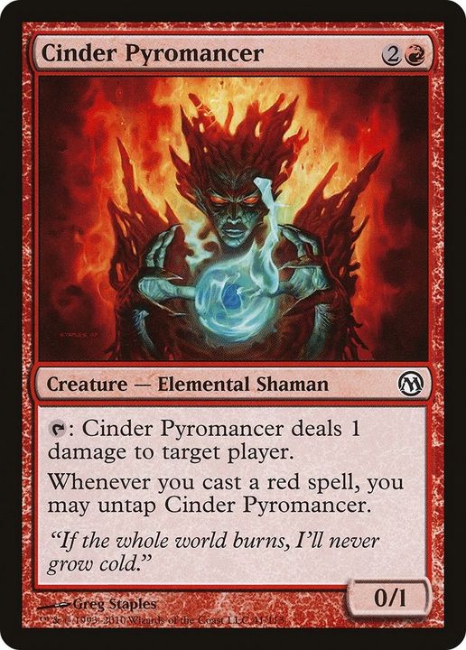 Cinder Pyromancer in the group Magic the Gathering / Types / Colors / Red at Proxyprinters.com (29592)