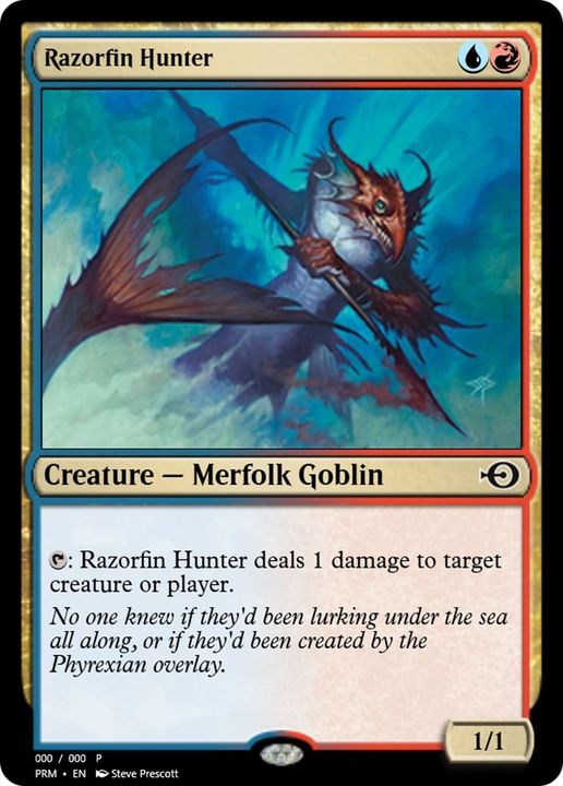 Razorfin Hunter in the group Magic the Gathering / Types / Colors / Multicolors / R, U at Proxyprinters.com (29612)