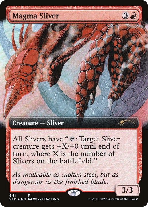 Magma Sliver in the group Magic the Gathering / Types / Colors / Red at Proxyprinters.com (29644)