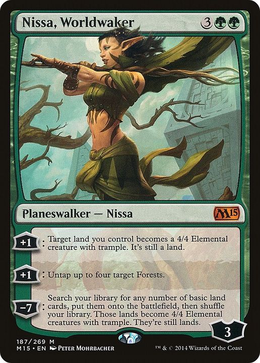 Nissa, Worldwaker in the group Magic the Gathering / Types / Colors / Green at Proxyprinters.com (2966)