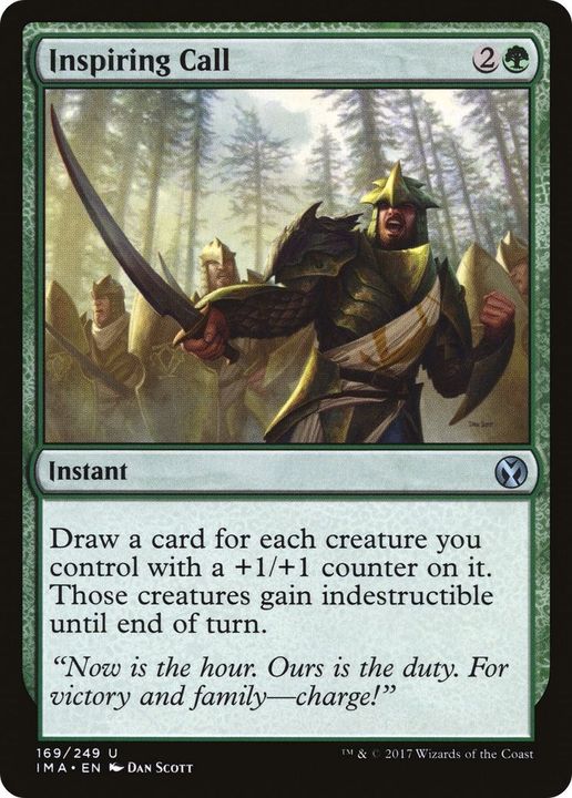 Inspiring Call in the group Magic the Gathering / Types / Colors / Green at Proxyprinters.com (2967)