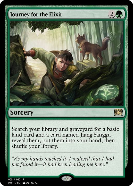 Journey for the Elixir in the group Magic the Gathering / Types / Colors / Green at Proxyprinters.com (29723)