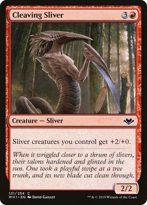 Cleaving Sliver in the group Magic the Gathering / Types / Colors / Red at Proxyprinters.com (29738)