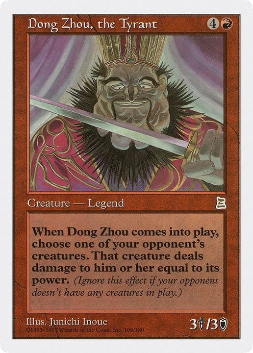 Dong Zhou, the Tyrant in the group Magic the Gathering / Sets / Portal Three Kingdoms at Proxyprinters.com (29766)