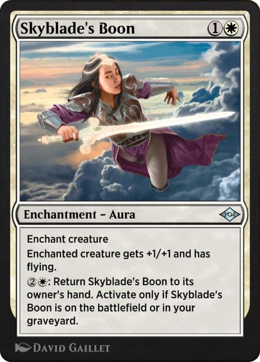 Skyblade's Boon in the group Magic the Gathering / Types / Colors / White at Proxyprinters.com (29783)