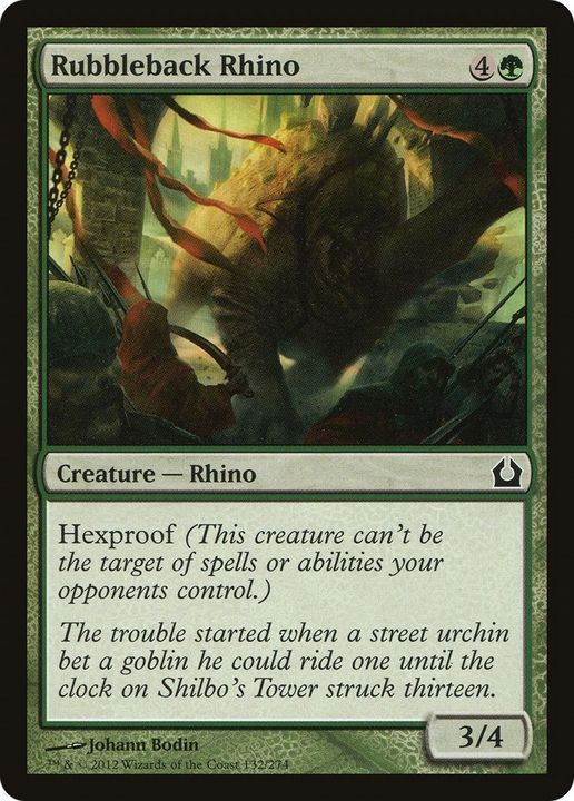 Rubbleback Rhino in the group Magic the Gathering / Sets / Revised Edition at Proxyprinters.com (29789)