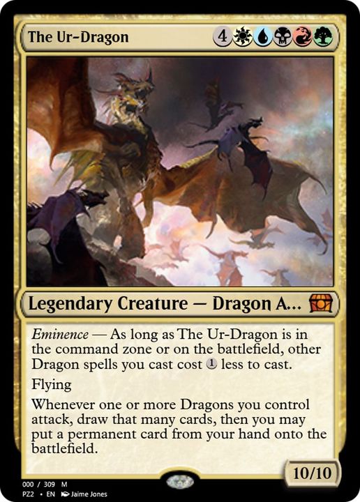 The Ur-Dragon in the group Magic the Gathering / Types / Colors / Multicolors / B, G, R, U, W at Proxyprinters.com (29821)