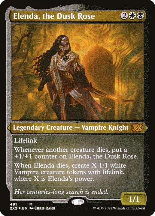 Elenda, the Dusk Rose in the group Magic the Gathering / Types / Colors / Multicolors / B, W at Proxyprinters.com (2983)