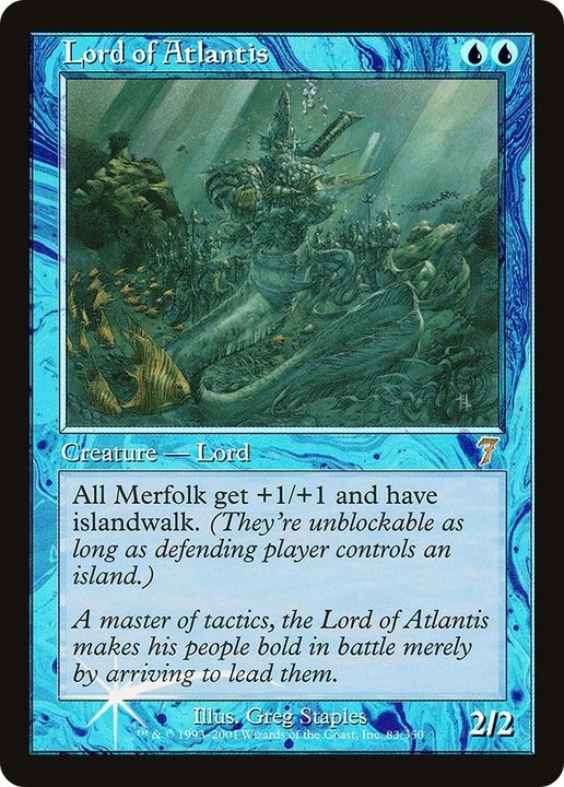 Lord of Atlantis in the group Magic the Gathering / Sets / Seventh Edition at Proxyprinters.com (29841)