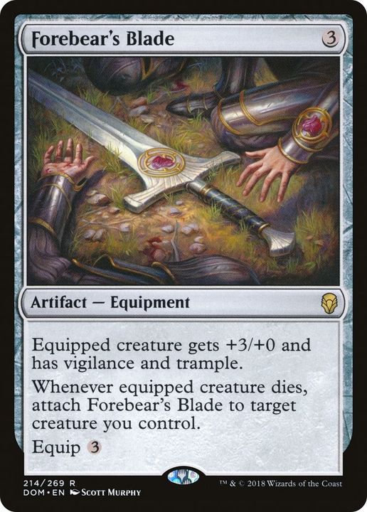 Forebear's Blade in the group Magic the Gathering / Sets / Dominaria at Proxyprinters.com (29889)