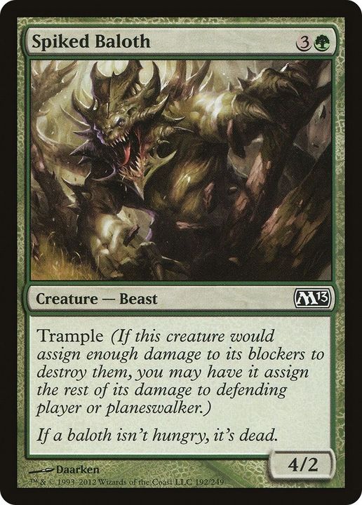 Spiked Baloth in the group Magic the Gathering / Types / Colors / Green at Proxyprinters.com (29897)