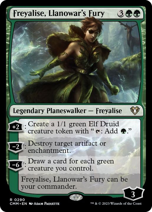 Freyalise, Llanowar's Fury in the group Magic the Gathering / Types / Colors / Green at Proxyprinters.com (29912)