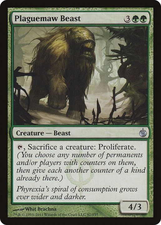 Plaguemaw Beast in the group Magic the Gathering / Types / Colors / Green at Proxyprinters.com (29921)