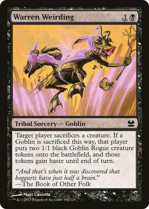 Warren Weirding in the group Magic the Gathering / Types / Creatures / Goblin at Proxyprinters.com (29945)