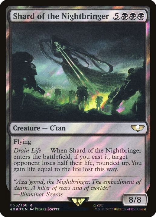 Shard of the Nightbringer in the group Magic the Gathering / Sets / Warhammer 40,000 Tokens at Proxyprinters.com (29954)