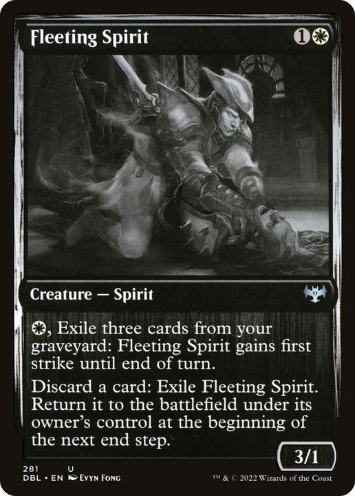 Fleeting Spirit in the group Magic the Gathering / Types / Colors / White at Proxyprinters.com (29989)