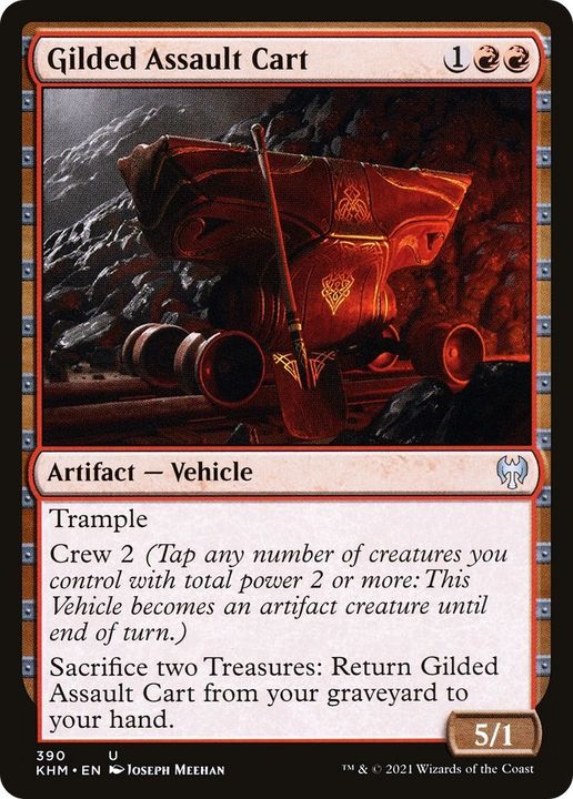 Gilded Assault Cart in the group Magic the Gathering / Types / Artifacts / Artifact at Proxyprinters.com (30009)