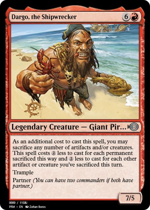 Dargo, the Shipwrecker in the group Magic the Gathering / Types / Colors / Red at Proxyprinters.com (30050)