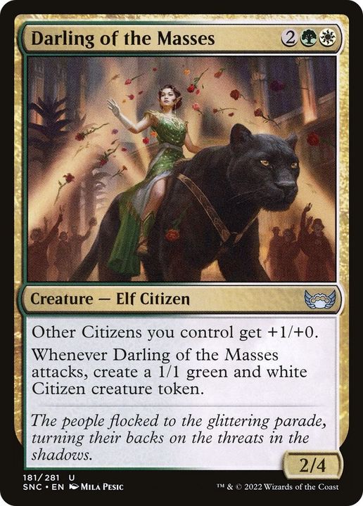 Darling of the Masses in the group Magic the Gathering / Types / Colors / Multicolors / G, W at Proxyprinters.com (30083)