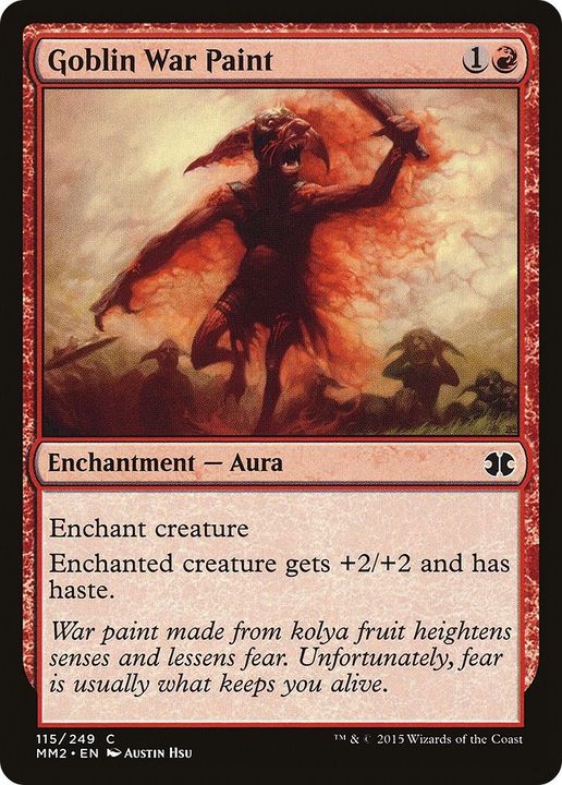 Goblin War Paint in the group Magic the Gathering / Sets / Modern Masters 2017 at Proxyprinters.com (30090)