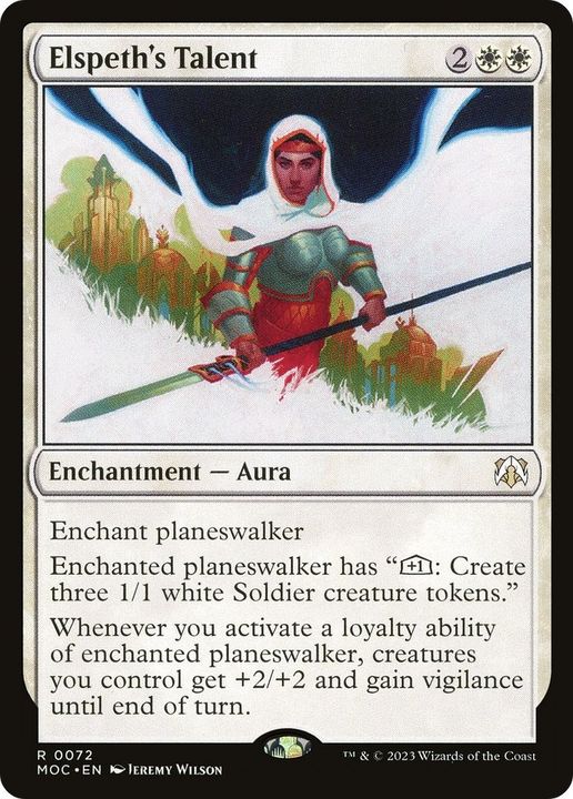 Elspeth's Talent in the group Magic the Gathering / Types / Colors / White at Proxyprinters.com (30100)