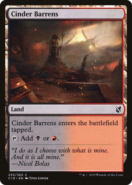 Cinder Barrens in the group Magic the Gathering / Types / Colors / Colorless at Proxyprinters.com (3020)