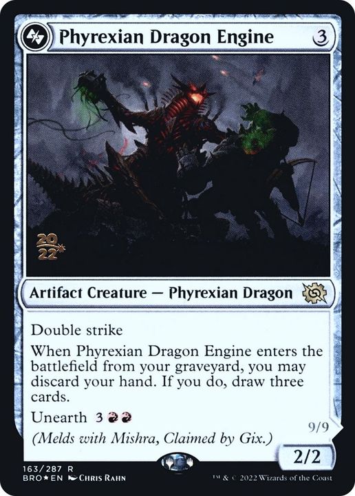 Phyrexian Dragon Engine in the group Magic the Gathering / Sets / The Brothers' War Promos at Proxyprinters.com (30319)