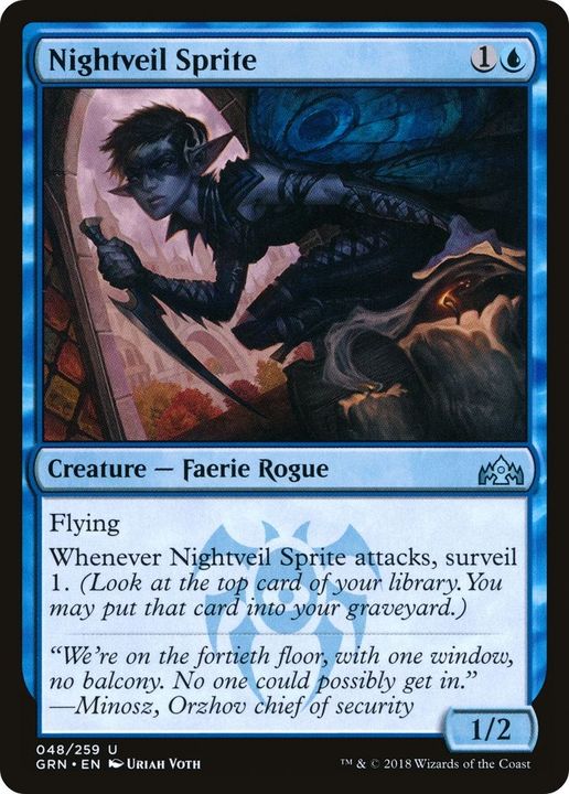 Nightveil Sprite in the group Magic the Gathering / Types / Colors / Blue at Proxyprinters.com (30322)