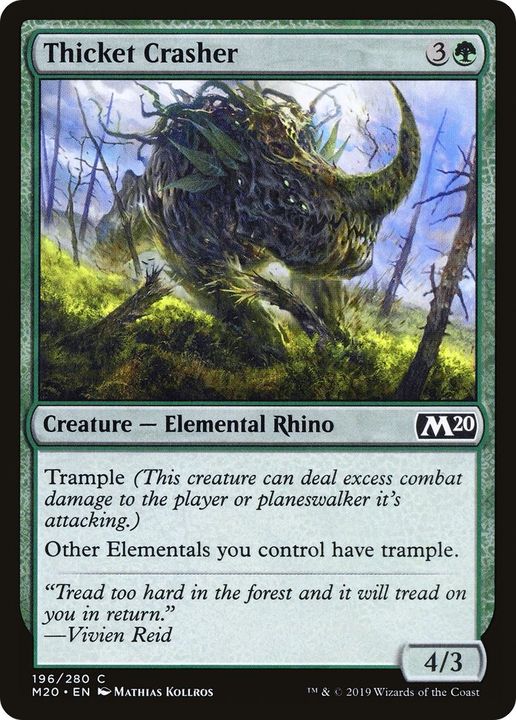 Thicket Crasher in the group Magic the Gathering / Sets / Core Set 2020 at Proxyprinters.com (30325)