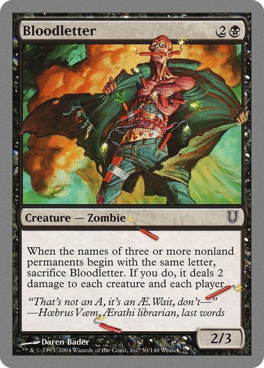 Bloodletter in the group Magic the Gathering / Sets / Unhinged Promos at Proxyprinters.com (30338)