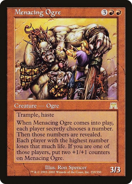 Menacing Ogre in the group Magic the Gathering / Types / Colors / Red at Proxyprinters.com (30351)