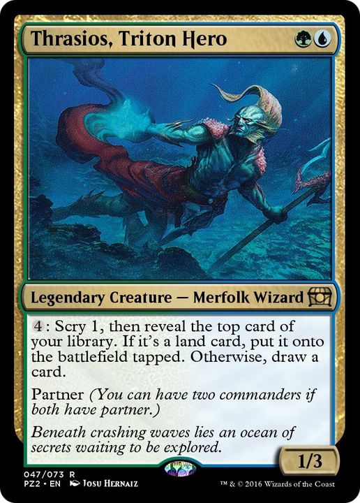 Thrasios, Triton Hero in the group Magic the Gathering / Types / Colors / Multicolors / G, U at Proxyprinters.com (30383)