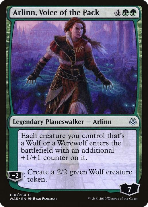 Arlinn, Voice of the Pack in the group Magic the Gathering / Sets / War of the Spark Promos at Proxyprinters.com (30420)