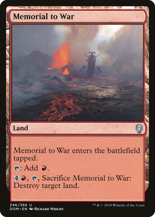 Memorial to War in the group Magic the Gathering / Sets / Dominaria at Proxyprinters.com (30421)