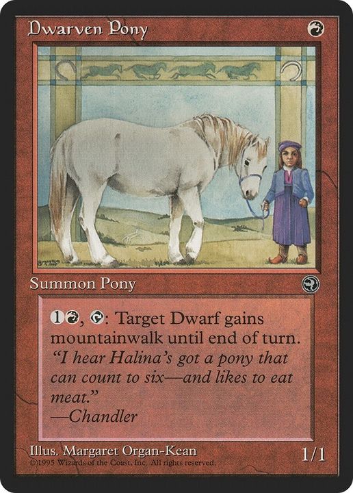 Dwarven Pony in the group Magic the Gathering / Types / Colors / Red at Proxyprinters.com (30438)