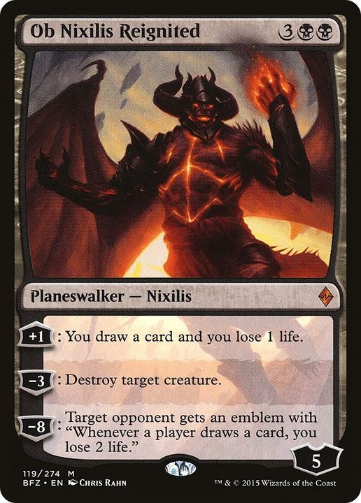 Ob Nixilis Reignited in the group Magic the Gathering / Types / Colors / Black at Proxyprinters.com (30463)