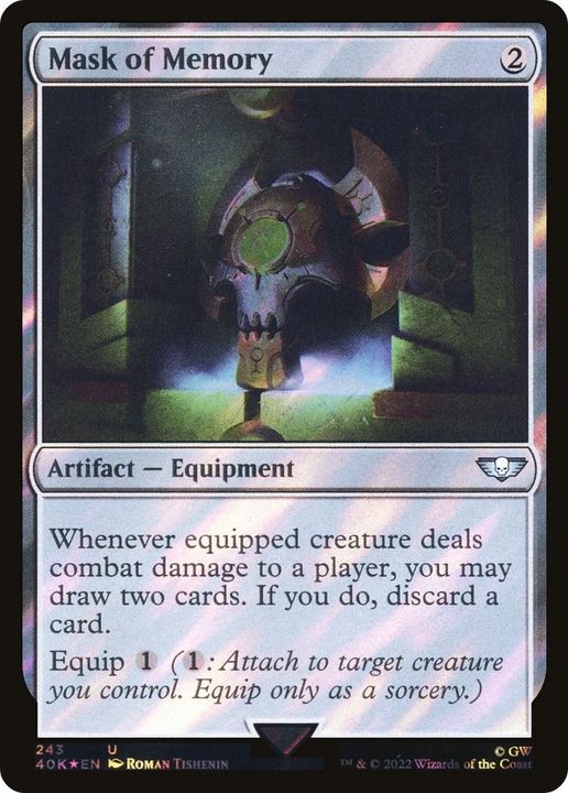 Mask of Memory in the group Magic the Gathering / Types / Artifacts / Artifact at Proxyprinters.com (30478)