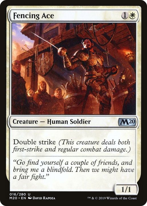 Fencing Ace in the group Magic the Gathering / Sets / Core Set 2020 at Proxyprinters.com (30562)