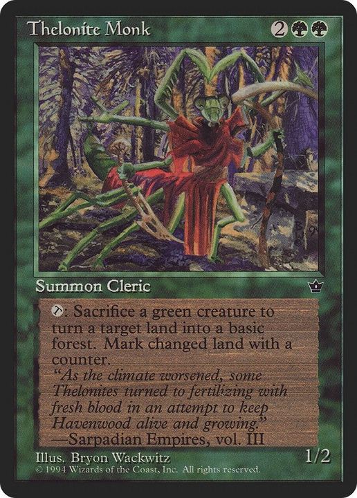 Thelonite Monk in the group Magic the Gathering / Types / Colors / Green at Proxyprinters.com (30575)