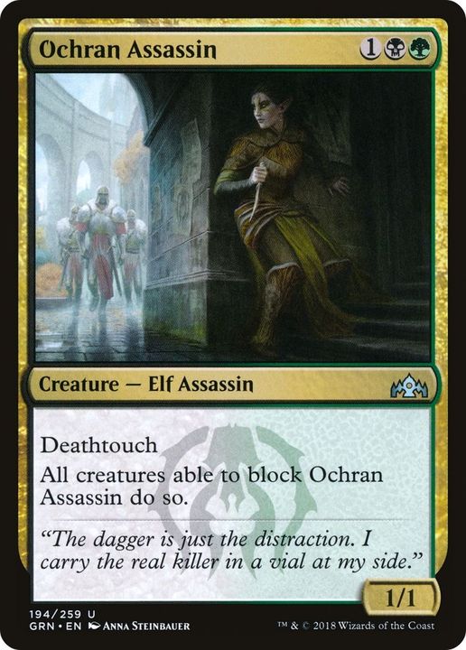 Ochran Assassin in the group Magic the Gathering / Types / Colors / Multicolors / B, G at Proxyprinters.com (30618)