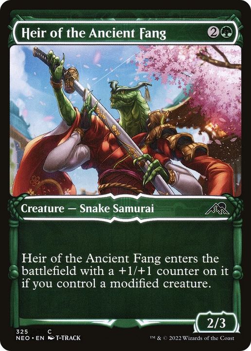 Heir of the Ancient Fang in the group Magic the Gathering / Types / Colors / Green at Proxyprinters.com (30702)