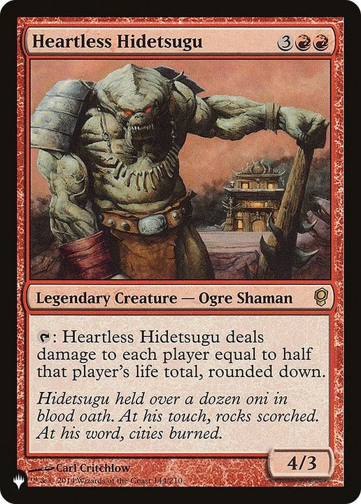 Heartless Hidetsugu in the group Magic the Gathering / Types / Colors / Red at Proxyprinters.com (30761)