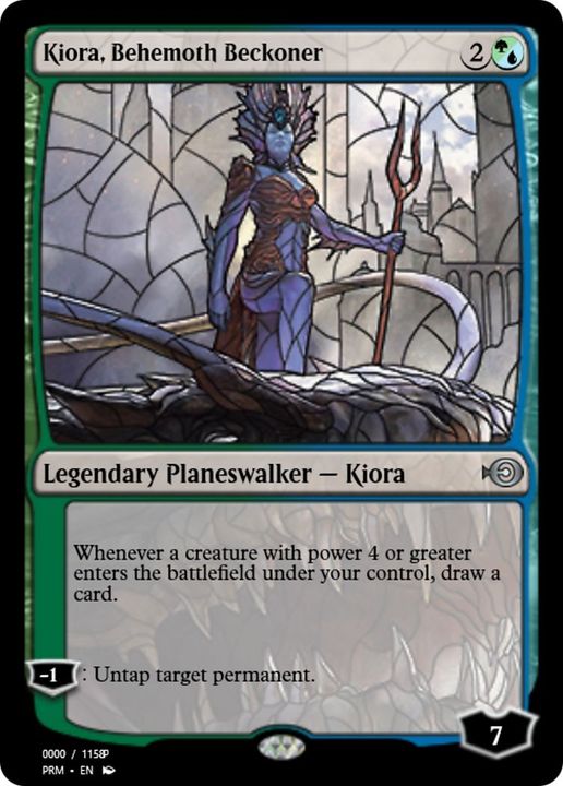 Kiora, Behemoth Beckoner in the group Magic the Gathering / Types / Colors / Multicolors / G, U at Proxyprinters.com (30765)