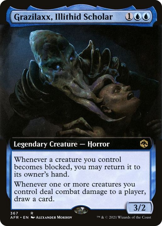 Grazilaxx, Illithid Scholar in the group Magic the Gathering / Types / Colors / Blue at Proxyprinters.com (30797)