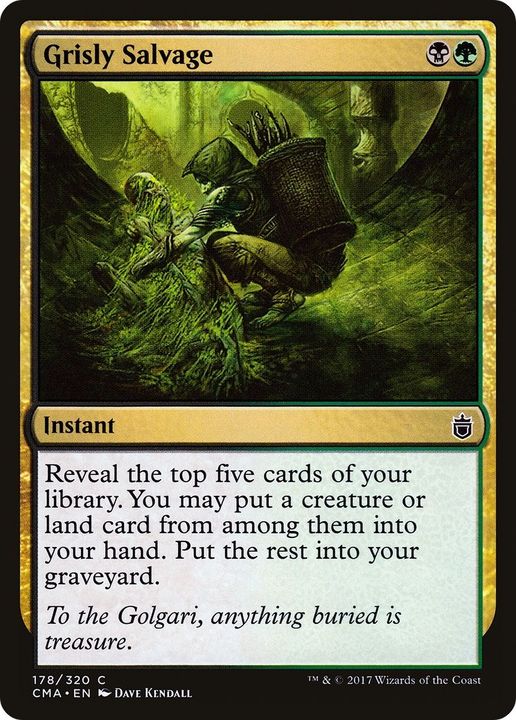 Grisly Salvage in the group Magic the Gathering / Types / Colors / Multicolors / B, G at Proxyprinters.com (3083)