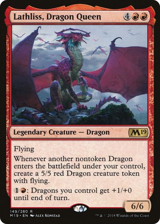 Lathliss, Dragon Queen in the group Magic the Gathering / Types / Colors / Red at Proxyprinters.com (30846)