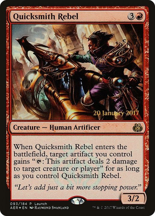 Quicksmith Rebel in the group Magic the Gathering / Sets / Aether Revolt Promos at Proxyprinters.com (30883)