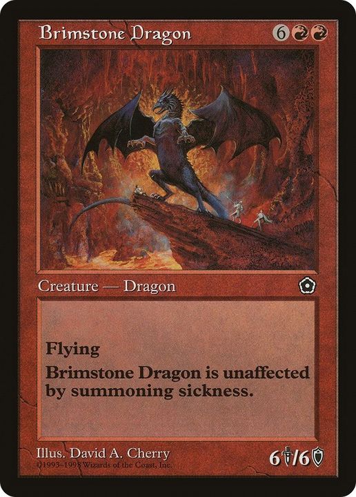 Brimstone Dragon in the group Magic the Gathering / Types / Colors / Red at Proxyprinters.com (30912)