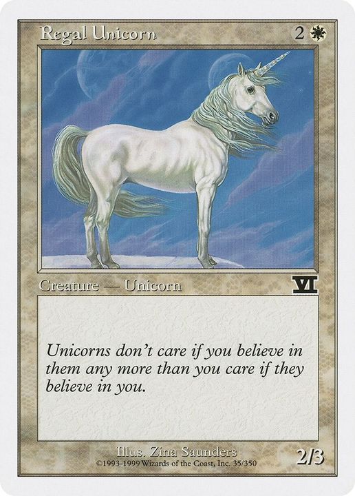 Regal Unicorn in the group Magic the Gathering / Sets / Classic Sixth Edition at Proxyprinters.com (30919)